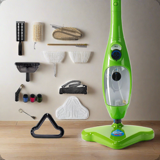 Danoz Direct - As Seen on TV - H2O X5 The Award-Winning 5-in-1 Steam Mop, Full 13Pc Kit - Free Delivery