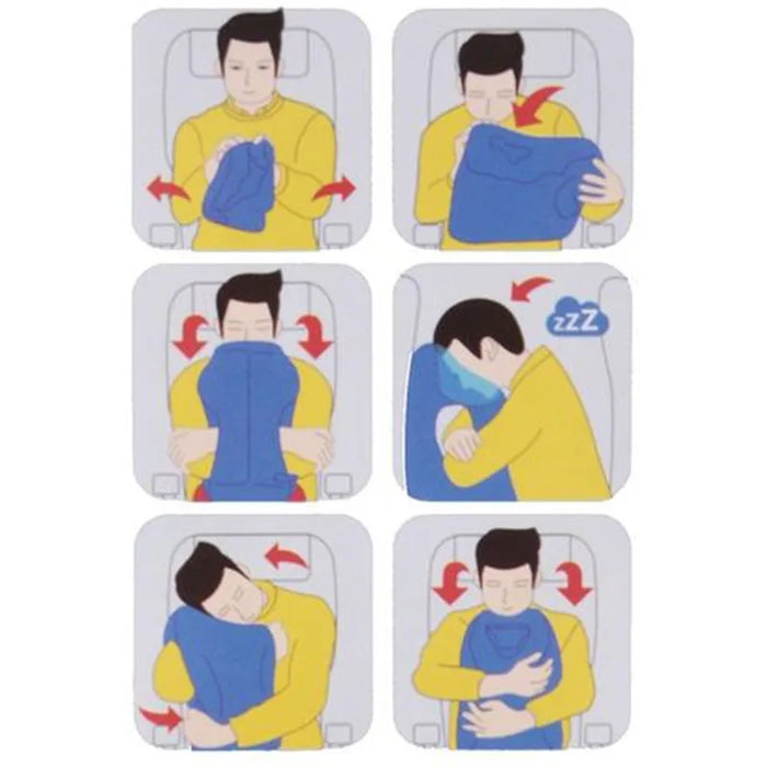 Experience ultimate comfort and convenience with Danoz Direct's Inflatable Travel Sleeping Pillow - Airplanes, Trains, Buses