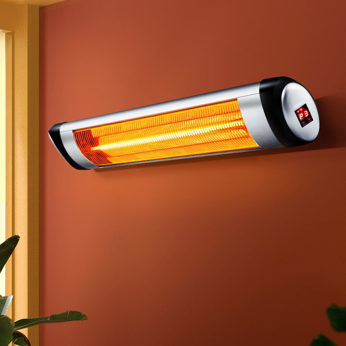Stay warm and cozy with the Danoz Direct - Devanti Electric Strip Heater Radiant Heaters 1500W.