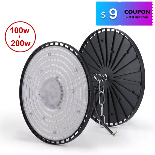 Illuminate your space with Danoz Direct's Super Bright 200W UFO LED High Bay Lights -