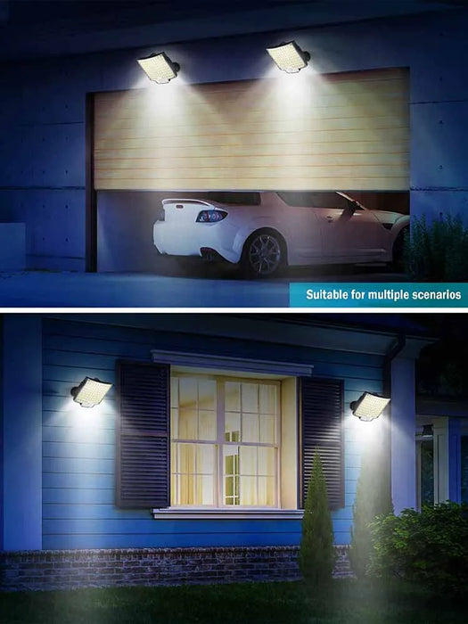 Illuminate your outdoor space with Danoz Direct's 106LED Solar Light! With motion sensor technology and Remote control