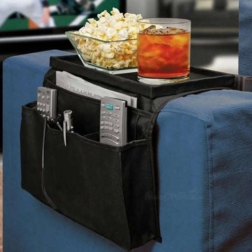 Organize your Fun Time - Danoz Direct Sofa Arm Rest Organizer Settee. Keep your snacks, Remotes and Drinks within Reach