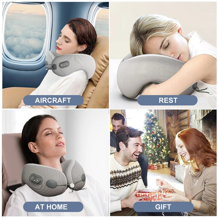 Travel in comfort and style with Danoz Direct Portable U-Shaped massage Travel Pillow -
