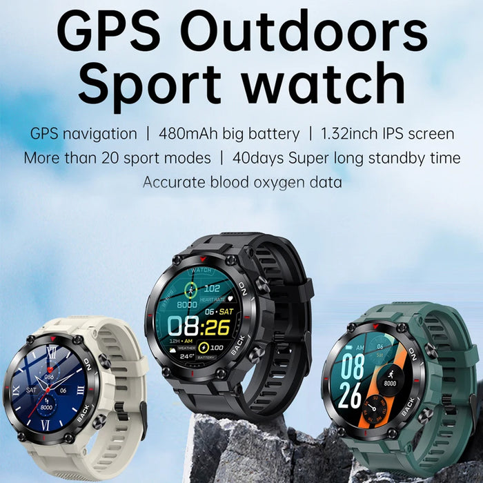 Stay on track with the Danoz Direct - 2034 Watch, a GPS smartwatch designed for men with a passion for outdoor sports.