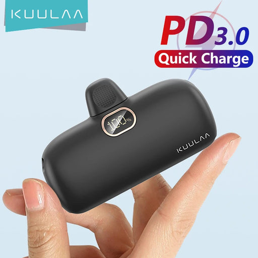 Stay charged On-the-Go with Danoz Direct - KUULAA Mini Power Bank - For iPhone 12,13,14, Samsung -