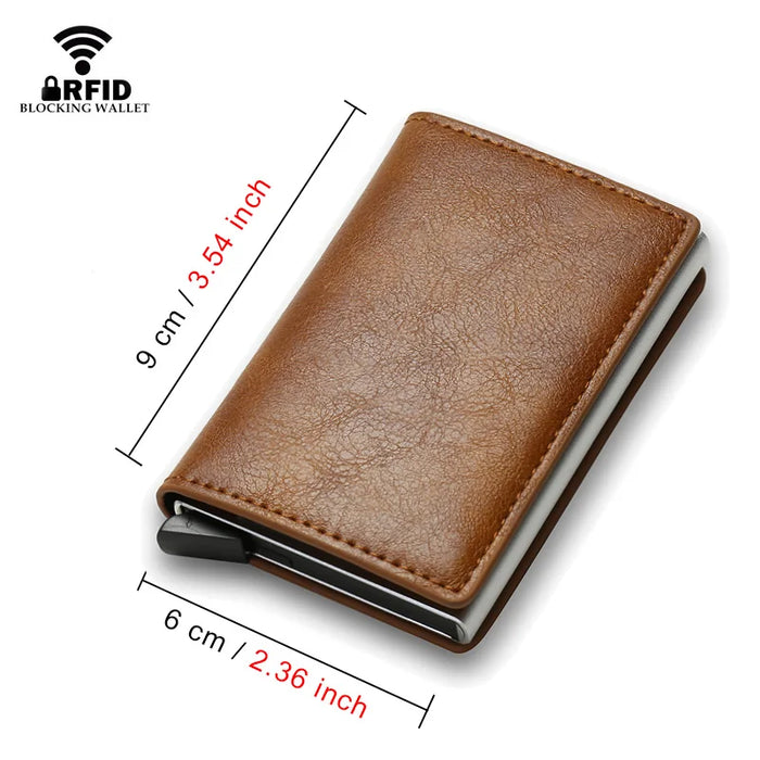 Experience the convenience and security of Danoz Direct Mini Wallet. With RFID protection, this slim and stylish leather
