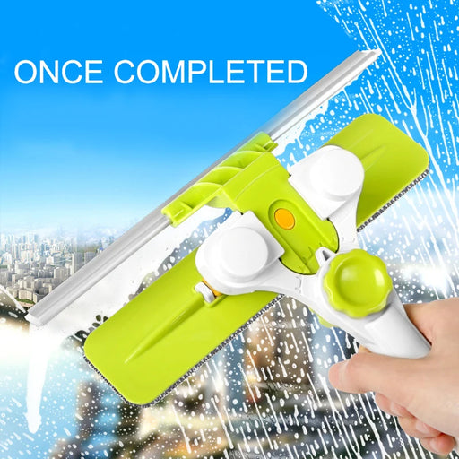 Effortlessly clean Any Outside windows with the Danoz - Telescopic Window Cleaning Brush! So Innovative and it Works -