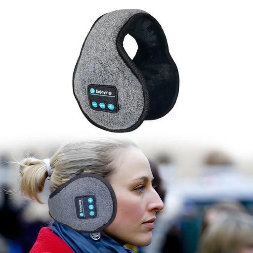 Experience the ultimate comfort with Danoz Direct's Wireless Headband Headphones Muffs - Stay warm and groove to your favorite tunes
