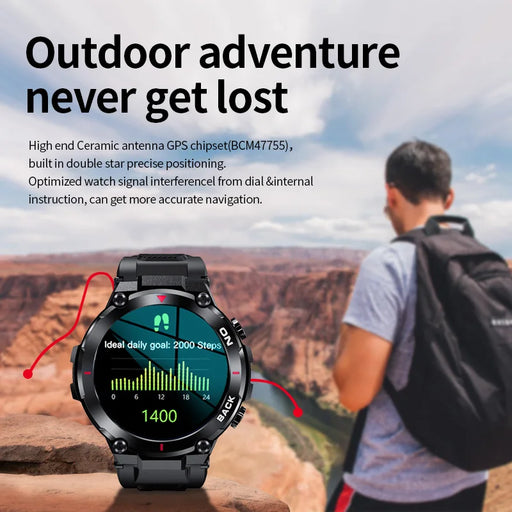 Stay on track with the Danoz Direct - 2034 Watch, a GPS smartwatch designed for men with a passion for outdoor sports.