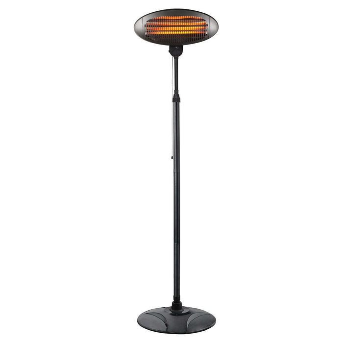 Experience the ultimate outdoor comfort with our 2000W 2.1m Free Standing Adjustable Portable Outdoor Electric Patio Space Heater