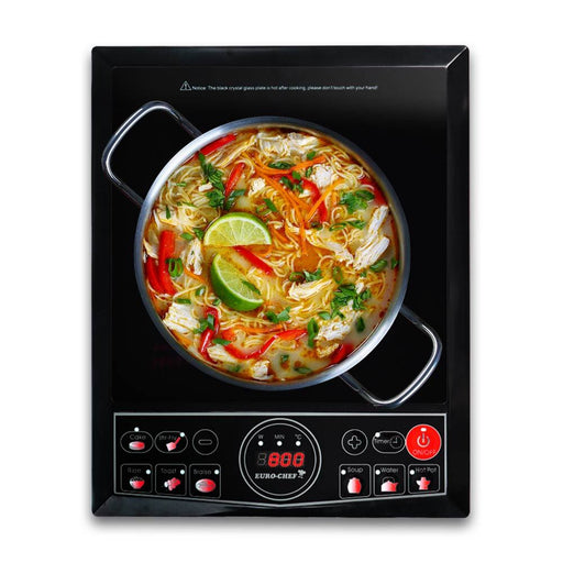 Introducing Danoz Direct - EuroChef Electric Induction Cooktop, the ultimate addition to your kitchen!