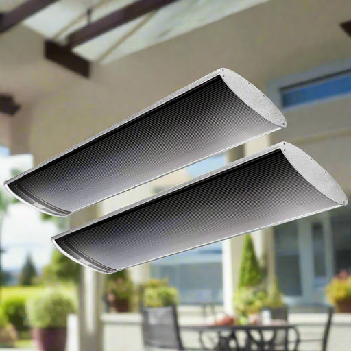BIO Electric Outdoor Strip Heater Patio Radiant Panel Bar Wall Ceiling 2 X 2000W