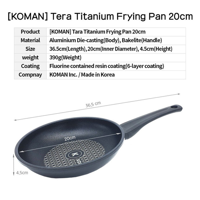 KOMAN Non-Stick Titanium Coating Frying Pan 20cm