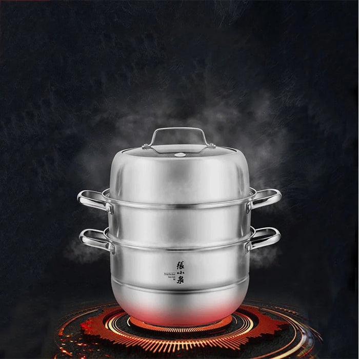 Introducing the Danoz Direct - Zhang Xiao Quan 28cm 3-Tier Steamer! Experience the convenience and health benefits of steaming