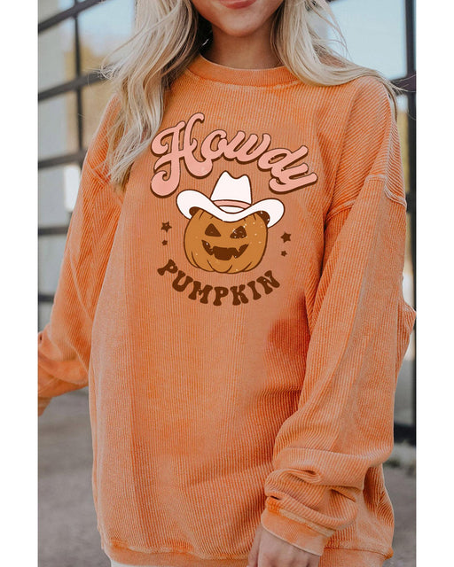 Azura Exchange Howdy Pumpkin Halloween Graphic Sweatshirt - S
