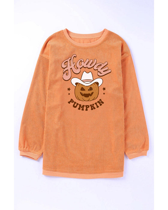 Azura Exchange Howdy Pumpkin Halloween Graphic Sweatshirt - S