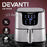 Danoz Direct - Devanti Air Fryer 7L LCD Fryers Stainless Steel