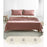 Danoz Direct - Cosy Club Cotton Bed Sheets Set Red Beige Cover Double