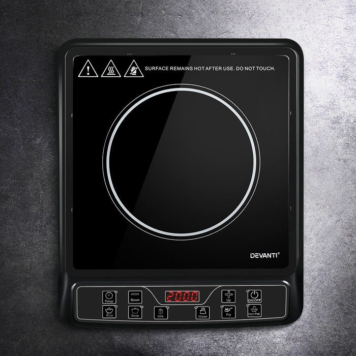 Danoz Direct - Devanti Induction Cooktop 30cm Portable Cooker