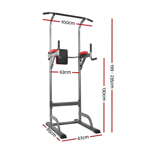 Transform your home Gym with Danoz Direct - Everfit Weight Bench Chin Up Tower! With a 200kg capacity