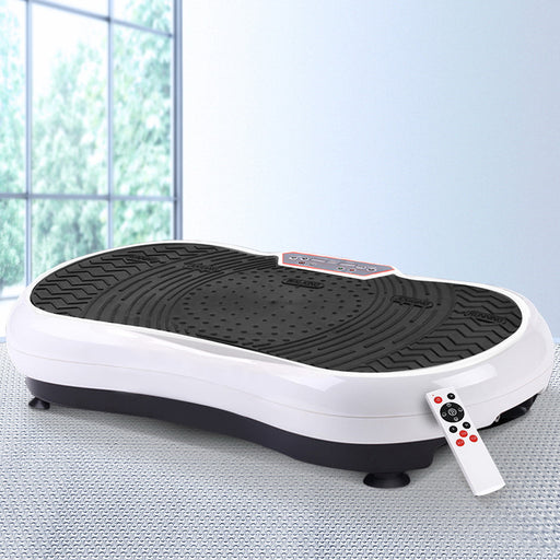 Personal fitness studio with the Danoz Direct - Everfit Vibration Machine. Featuring a platform vibration and resistance rope