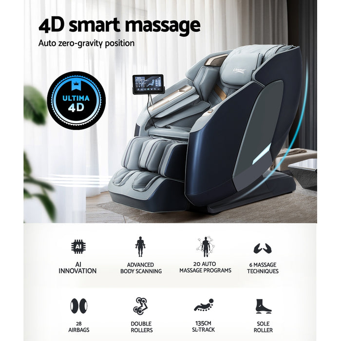 Danoz Direct - Livemor 4D Massage Chair Electric Recliner Double Core Mechanism Massager Melisa