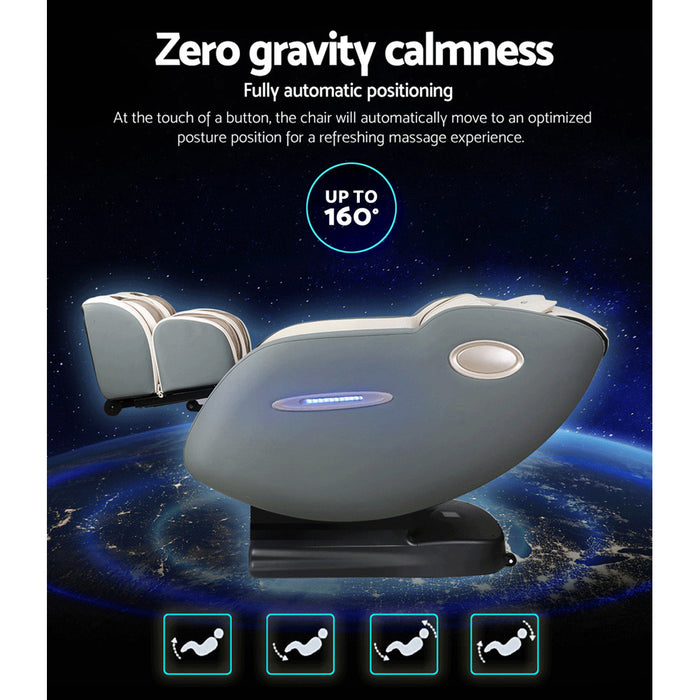 Danoz Direct - Livemor Massage Chair Electric Recliner Massager Grey Ozeni