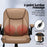 Danoz Direct - Artiss 2 Point Massage Office Chair Leather Mid Back Espresso