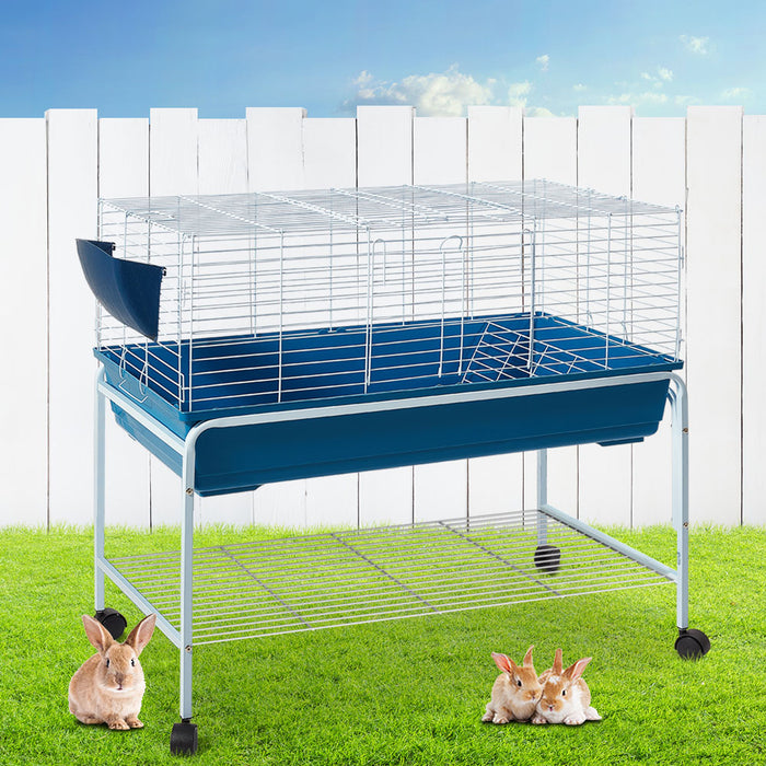 Danoz Direct - i.Pet Rabbit Cage Hutch 106cm Indoor Enclosure Carrier