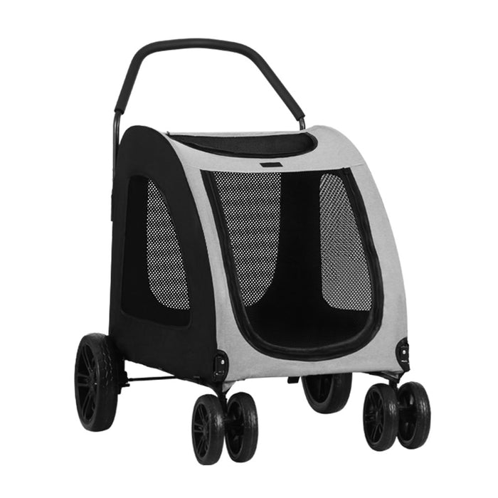 Danoz Direct - i.Pet Pet Stroller Dog Pram Large Carrier Cat Travel Foldable Strollers 4 Wheels Trolley
