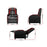 Danoz Direct - Artiss Recliner Chair Gaming Chair Leather Black Serik