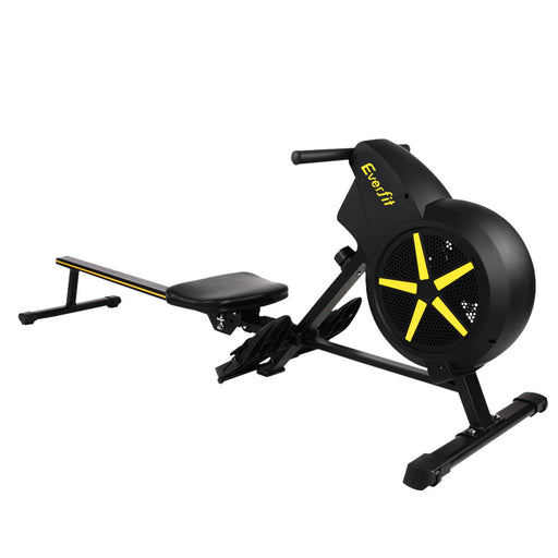 Danoz Direct - Everfit Rowing Machine Air Rower Exercise Fitness Gym Home Cardio