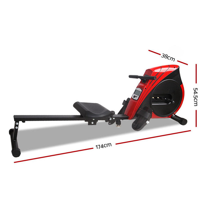 Danoz Direct - Everfit Rowing Machine Rower Elastic Rope Resistance Fitness Home Cardio