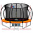 Danoz Direct - Everfit 10FT Trampoline for Kids w/ Ladder Enclosure Safety Net Rebounder Orange