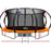 Danoz Direct - Everfit 14FT Trampoline for Kids w/ Ladder Enclosure Safety Net Rebounder Orange