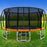 Danoz Direct - Everfit 16FT Trampoline for Kids w/ Ladder Enclosure Safety Net Rebounder Orange