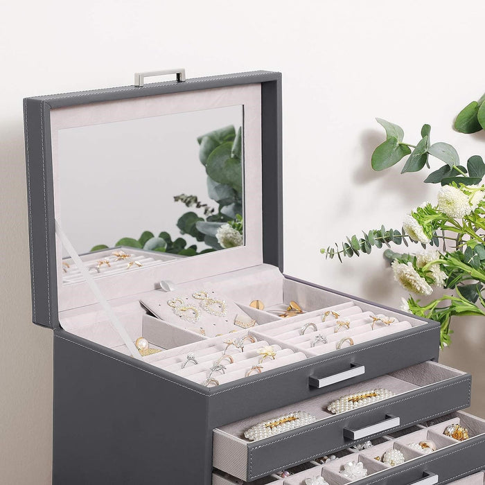 Danoz Direct - Jewellery Box 6 Layer 5 Drawer