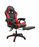 Danoz Direct - Spire ONYX LED, Bluetooth, Massage Gaming Chair Red/Black