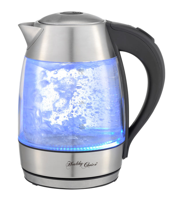 Danoz Direct - 1.7 Litre Glass Kettle with 360 degrees Rotational Base