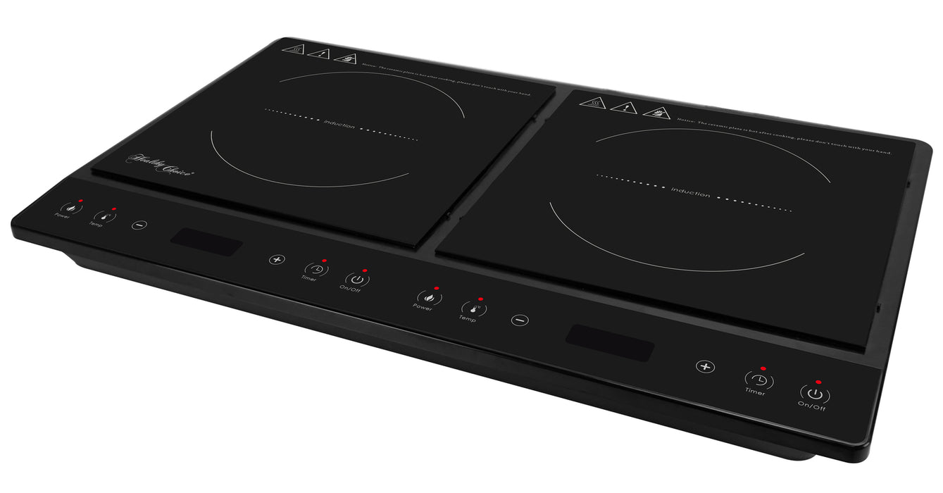 Danoz Direct - Double Induction Cooker w/ 2 Plates, 240C, 1000- 1400W