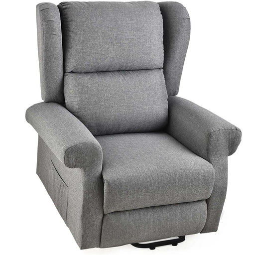 Danoz Direct - FORTIA Electric Recliner Lift Heat Chair for Elderly, Massage, Heat Therapy, Aged Care, Grey