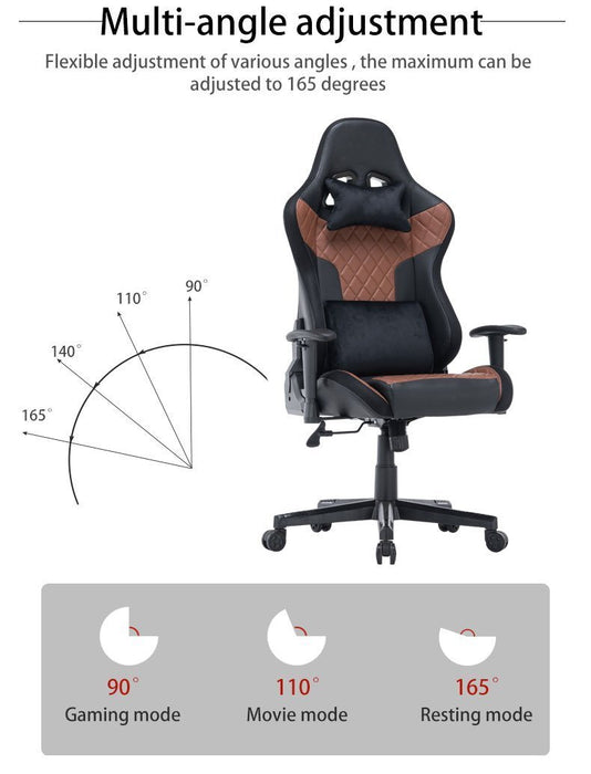 Danoz Direct - 7 RGB Lights Bluetooth Speaker Gaming Chair Ergonomic Racing chair 165° Reclining Gaming Seat 4D Armrest Footrest Pink White