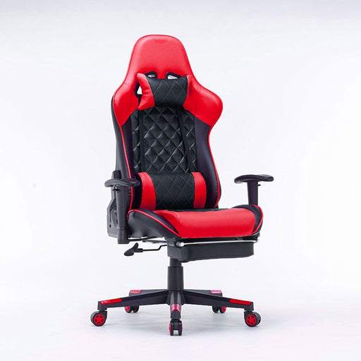 Danoz Direct - Gaming Chair Ergonomic Racing chair 165° Reclining Gaming Seat 3D Armrest Footrest Red Black