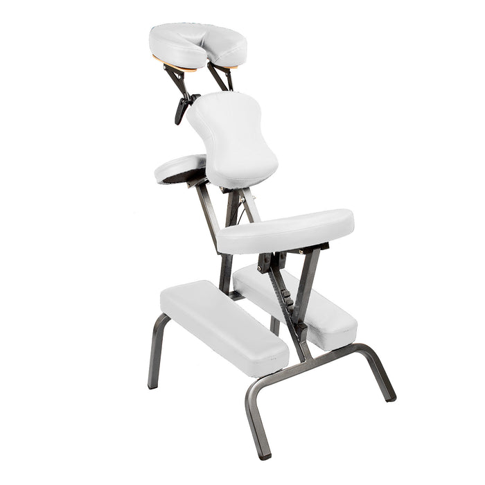 Danoz Direct - Forever Beauty White Portable Beauty Massage Foldable Chair Table Therapy Waxing Aluminium