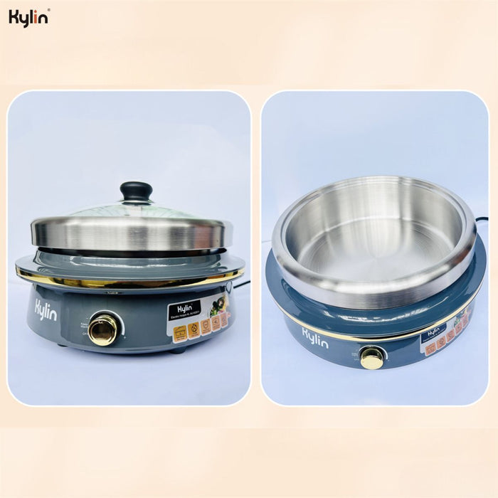 Danoz Direct - Kylin Electric 1500W Hotpot with Stainless Steel Inner Pot 4L AU-K2011