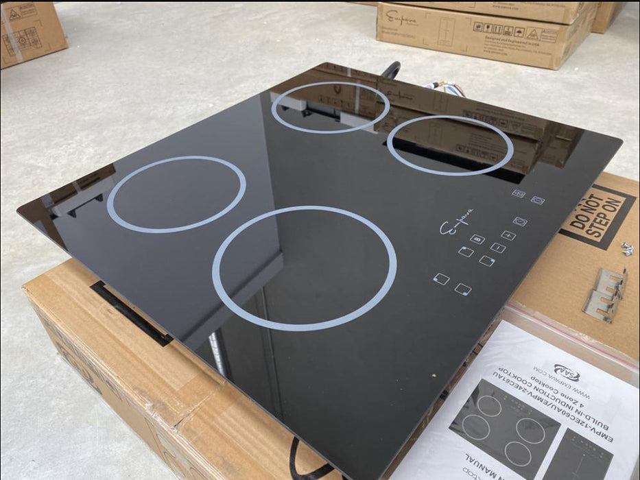 Danoz Direct - Empava Electric Induction Cooktop Stove Hob with 4 Burners and Sensor Touch in Black Vitro Ceramic Glass