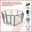 Danoz Direct - 8 Panel Heavy Duty Pet Dog Playpen Puppy Exercise Fence Enclosure Cage