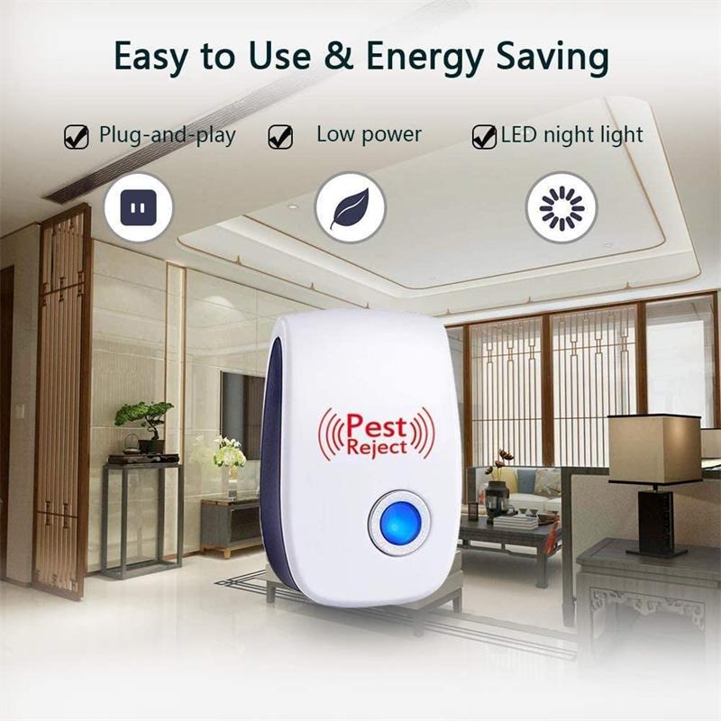 Protect your home effortlessly with Danoz Direct Pest Reject Ultrasound Repeller - Buy 1 Get 1 Free!