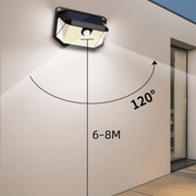 2 - Pack Solar Motion Sensor Wall Light(230 - Bead LED) - 3 Lighting Modes, IP64 Waterproof, Three - Sided Wide - Angle Lighting for Outdoor Security and Garden Lighting - danozdirect