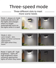 2 - Pack Solar Motion Sensor Wall Light(230 - Bead LED) - 3 Lighting Modes, IP64 Waterproof, Three - Sided Wide - Angle Lighting for Outdoor Security and Garden Lighting - danozdirect